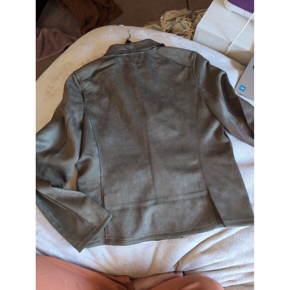 Philosophy olive green suede jacket size small NEW WITH TAGS - Picture 6 of 6